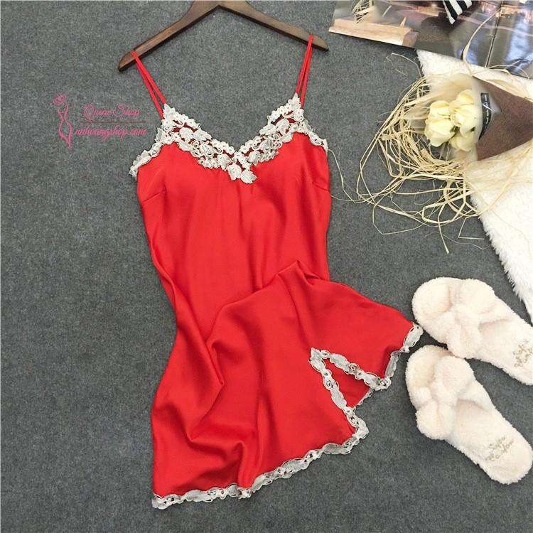 Váy ngủ phi lụa cao cấp quyến rũ VNP113-váy ngủ lụa cao cấp