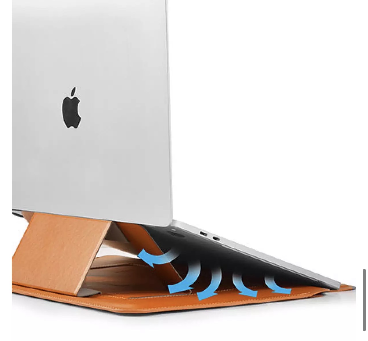 Bao Da Skin Pro Slim Stand Sleeve Dành Cho Macbook Chất Liệu Da PU Mịn, Nắp Từ Tính Có Chân Đế Có Thể Tự Điều Chỉnh - Hàng Chính Hãng