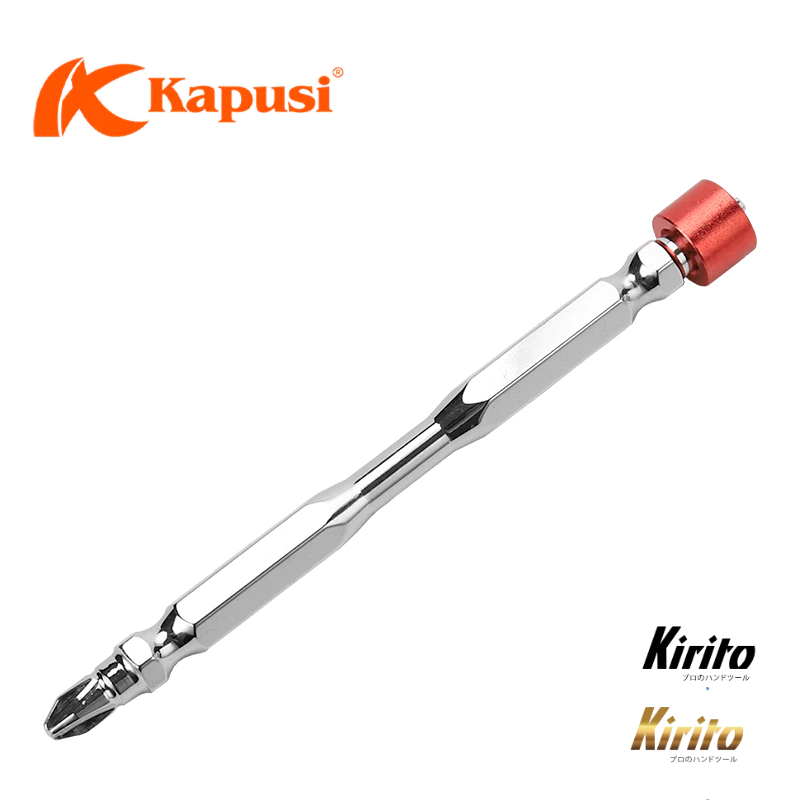 10 Mũi vít Kapusi, PH2 siêu bền, mũi bắt vít 2 đầu 4 cạnh bake nam châm từ siêu cứng k7183