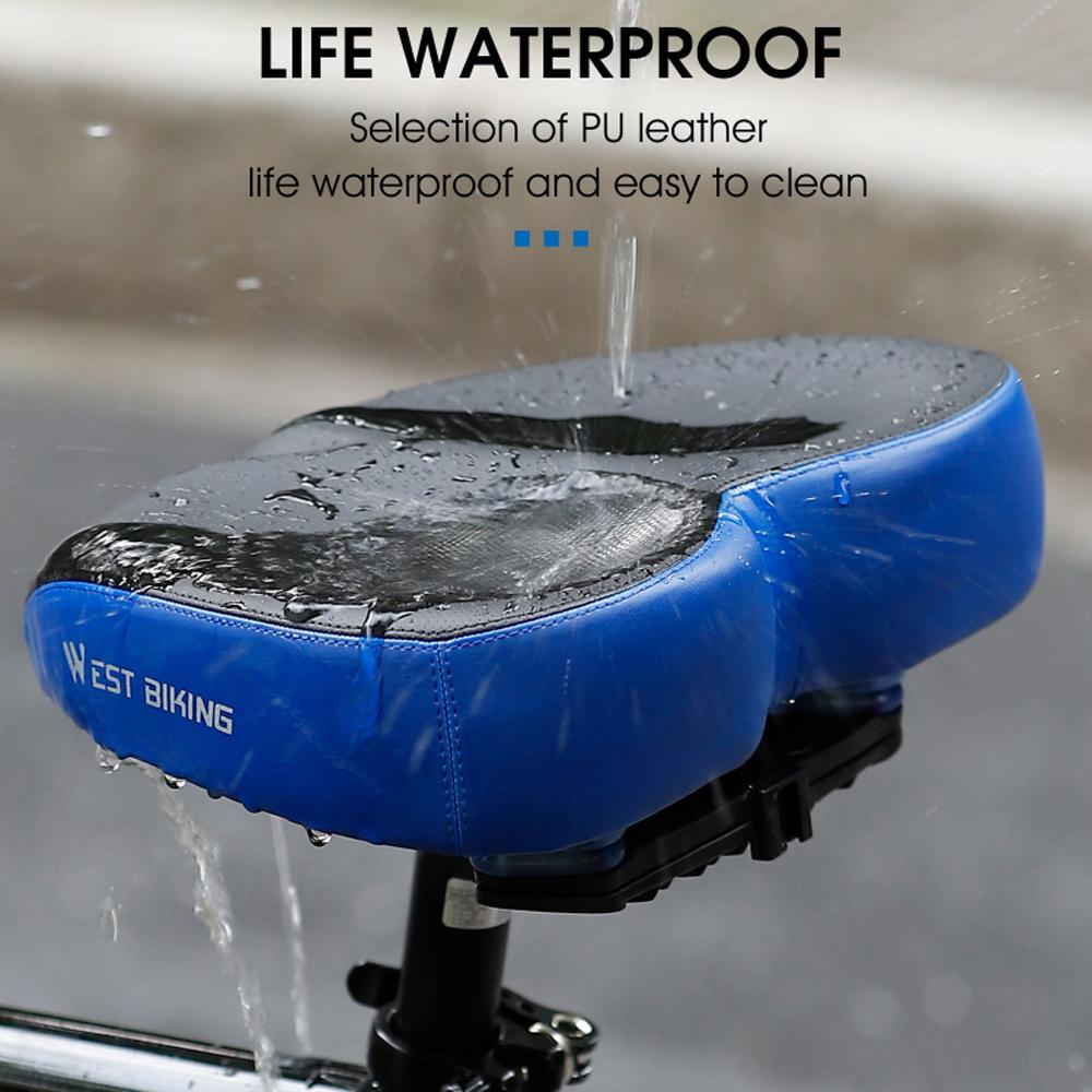Yên thay thế cho xe đạp công thái học WEST BIKING mềm mại rộng dày rộng thoải mái chống va đập
