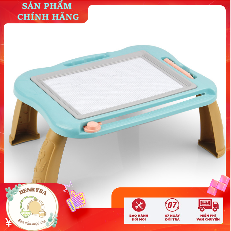 Bảng viết từ tính, bảng vẽ tự xóa cho bé có kèm chân bàn - Henrysa