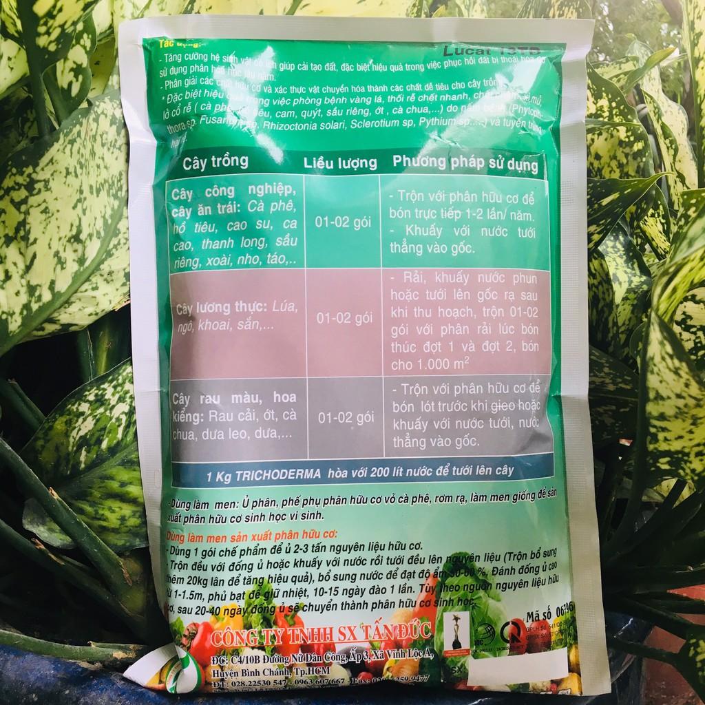 Gói 1kg Chế Phẩm Sinh Học Nấm Trichoderma đối kháng bệnh - Ủ phân vi sinh, phòng bệnh trị nấm cho cây trồng