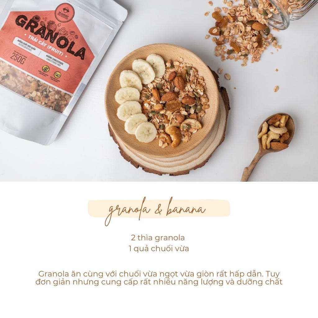 Granola Nướng Chậm 2 Lần DK Harvest - Ngũ Cốc Giảm Cân, Eat clean, Tạp gym - Trọng lượng 250g/500g