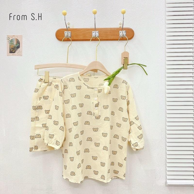Bộ đồ ngủ kute, bộ đồ pizama có thể mặc như bộ bầu hoặc bộ sau sinh