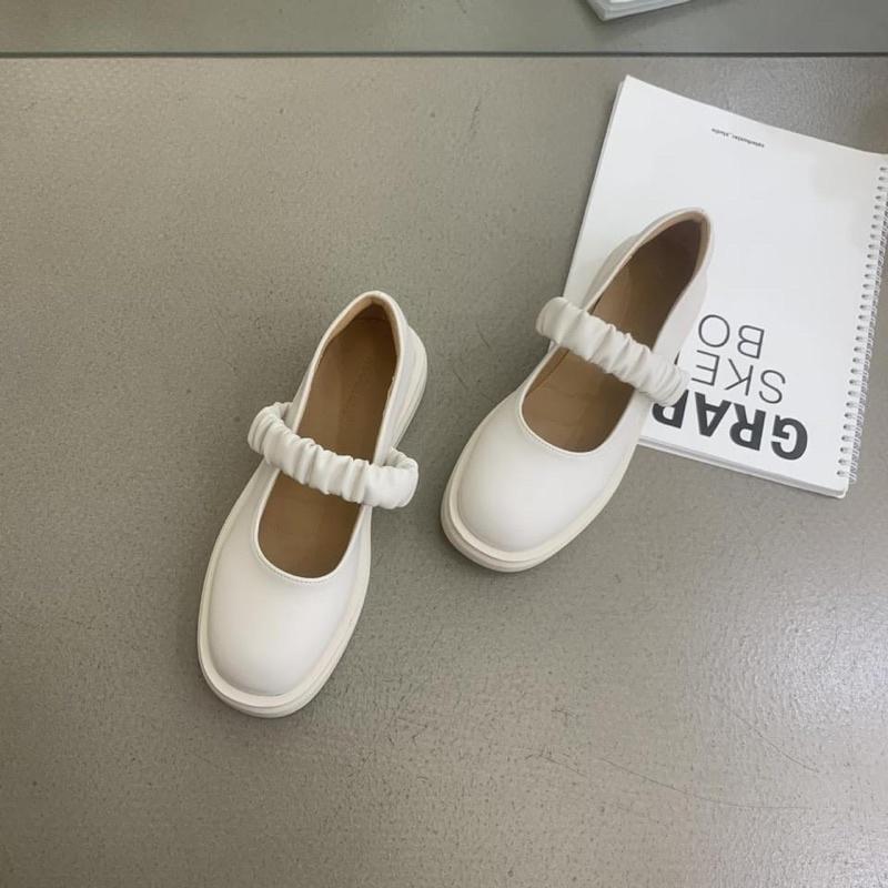 Giày Búp Bê Lolita 4 Cm Dây Chun Ôm Chân Phong Cách Hàn Quốc