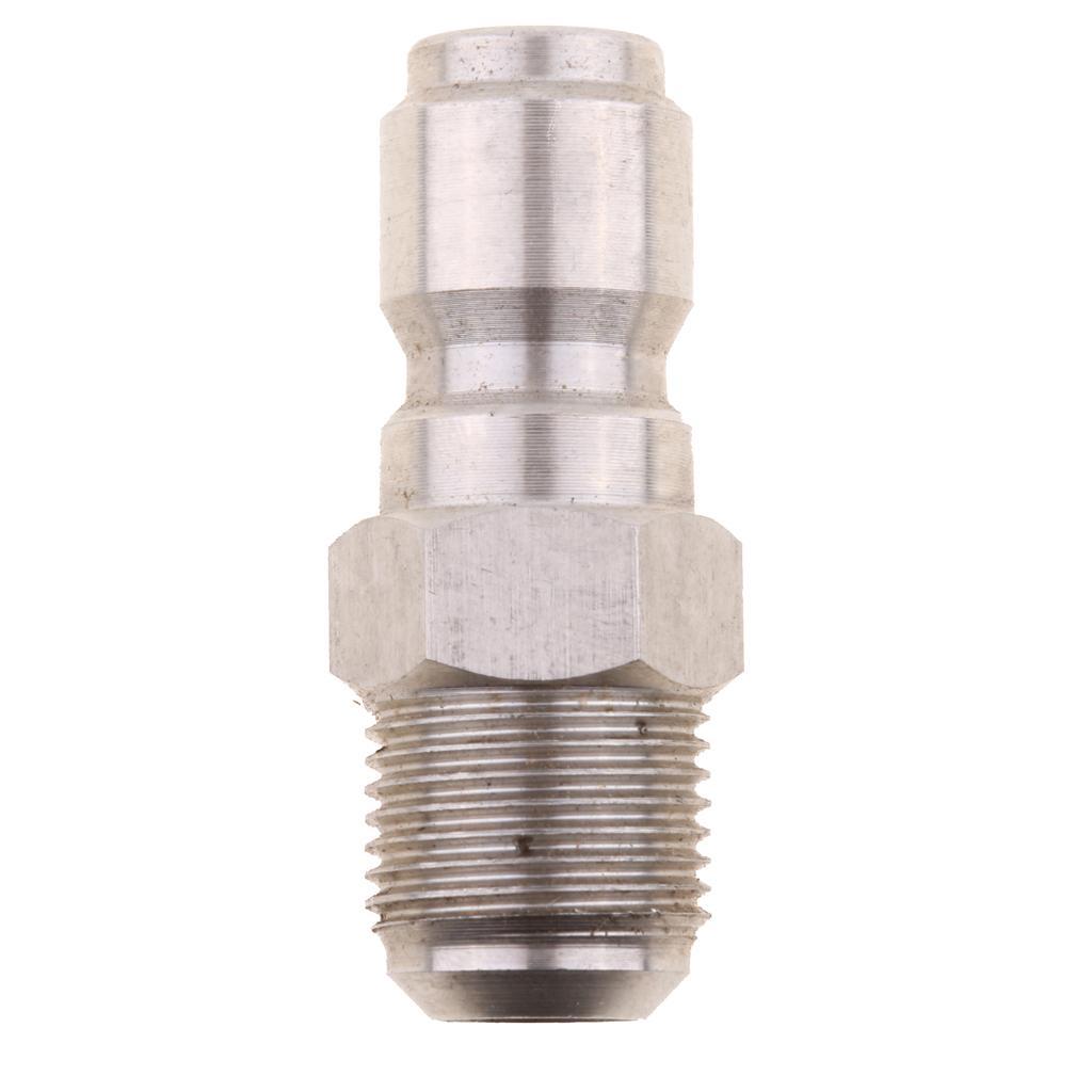 3 Pieces 3/8" Quick Connector to 15mm Male Adapter Plug for Pressure Washer