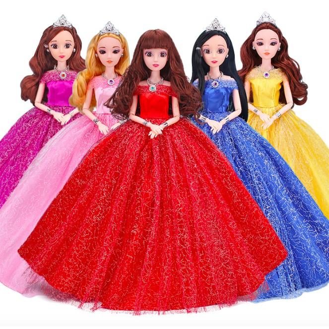 Váy cưới ren lưới cho búp bê cô dâu 30cm ms9-11 Sunnydoll