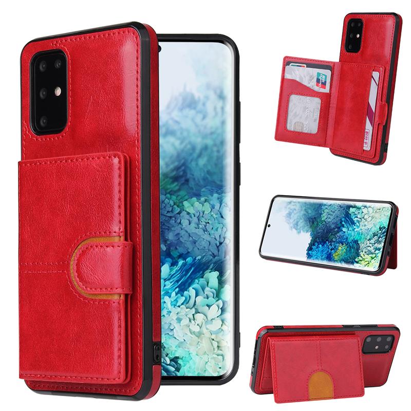 Ốp điện thoại da nam châm có ngăn đựng thẻ cho Samsung Note20 S20 FE Ultra Note10 S10 Plus