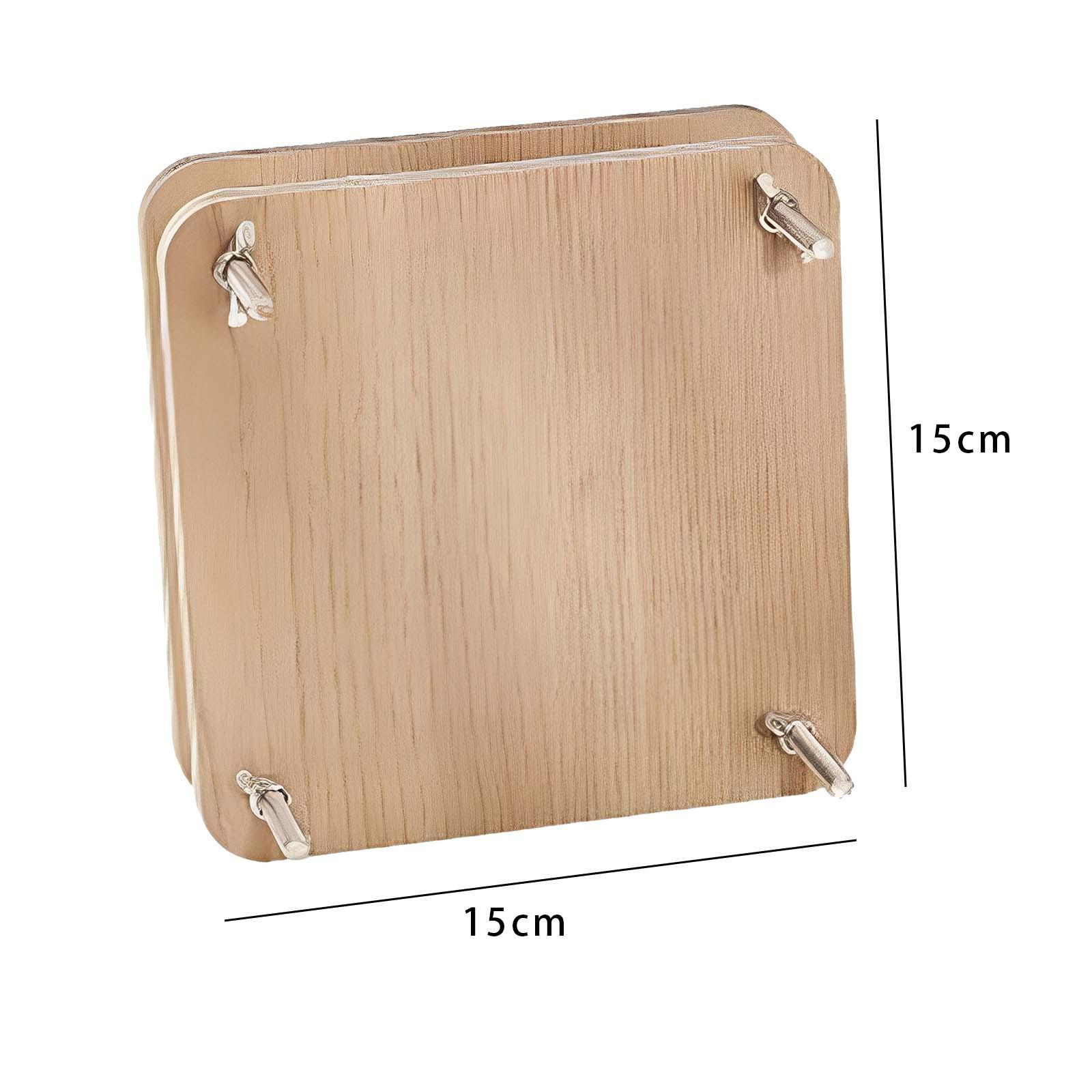 Large Set, 6 Layers 5.9x5.9inches DIY Wooden Flower Leaf Flower Pressing Tool for Adults