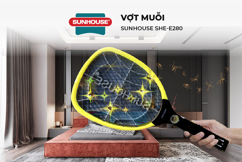 Vợt Muỗi Sunhouse SHE-E280