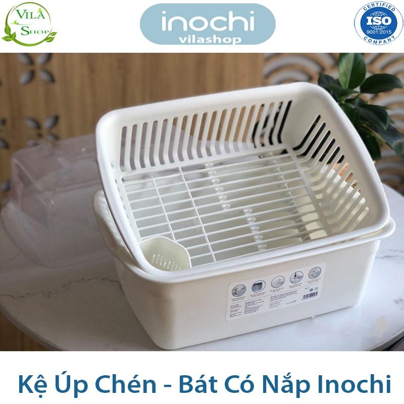 Kệ Úp Bát Đĩa, Kệ Chén Bát Có Nắp Đa Năng Inochi, Đạt Tiêu Chuẩn Xuất Nhật - Châu Âu - EU