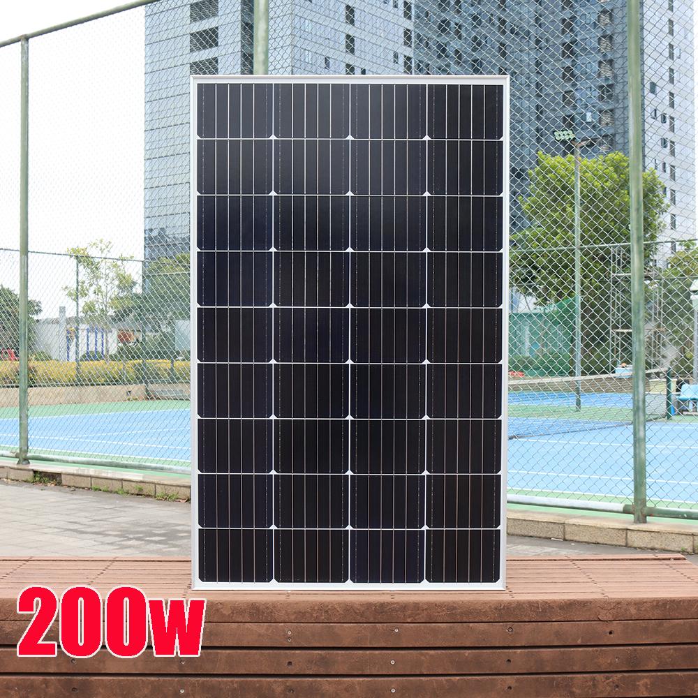Bảng điều khiển năng lượng mặt trời 400w 200w 300w 150w 80w Bộ sạc pin 12v hệ thống pin mặt trời đơn tinh thể bằng kính cứng cho cắm trại trên thuyền ô tô tại nhà Màu sắc: 10w 12v 10A