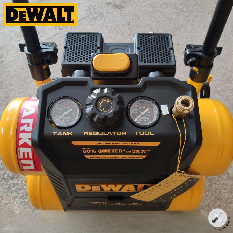 Máy nén khí không dầu 17L DeWALT 3321782 áp suất 10bar, chạy êm - Hàng chính hãng