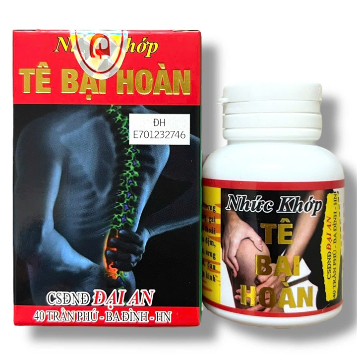 Viên uống đau nhức xương khớp Tê Bại Hoàn hỗ trợ đau lưng viêm nhức xương khớp, gai cột sống, thoái hoá khớp - Mã số 1502