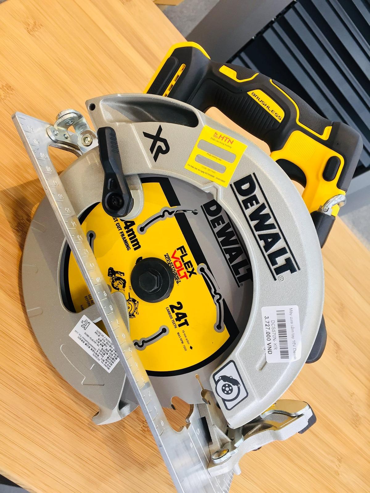 MÁY CƯA PIN CẦM TAY 18V 184MM DEWALT DCS570P1- HÀNG CHÍNH HÃNG