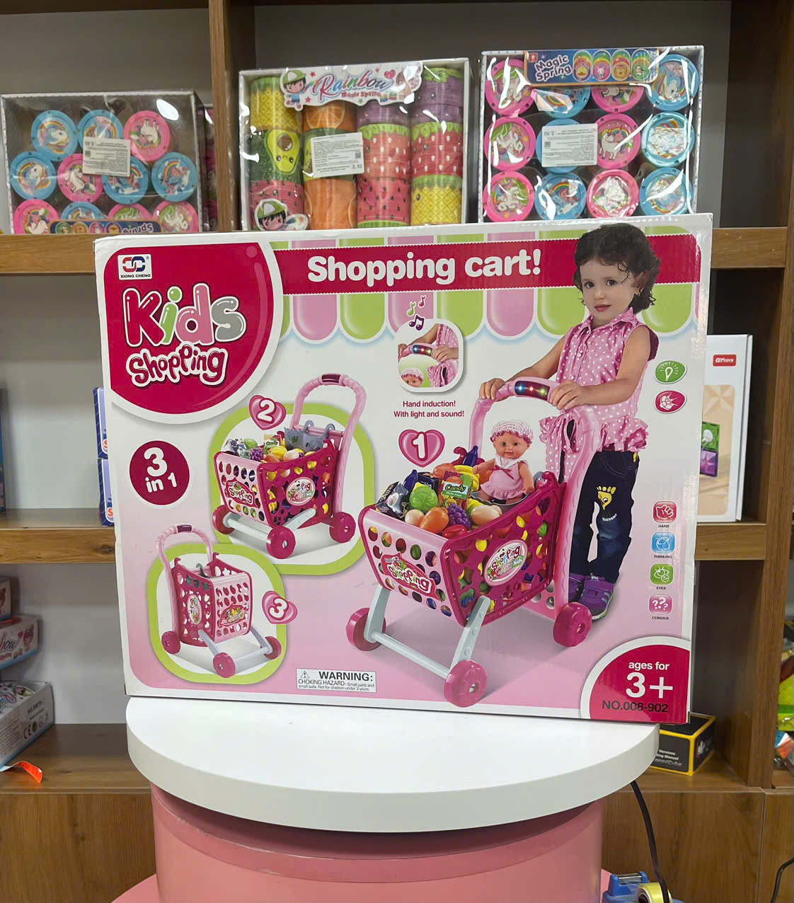 Xe đẩy siêu thị đồ chơi cho bé – 008-902 (KT 47.5x32.2x9cm)
