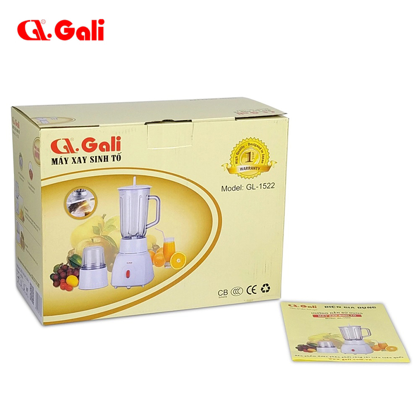 Máy xay sinh tố 2 cối Gali GL-1522 - Hàng chính hãng