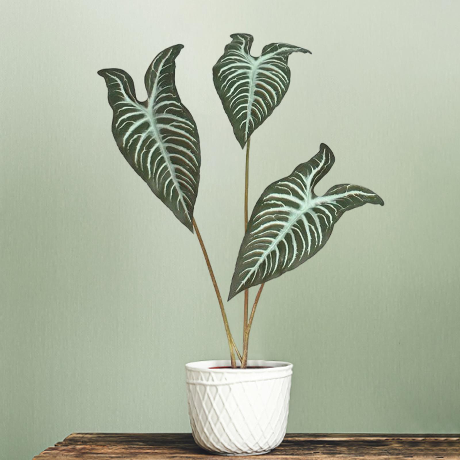 Artificial Plants Leaves Green Tropical Leaf for Kitchen Wedding