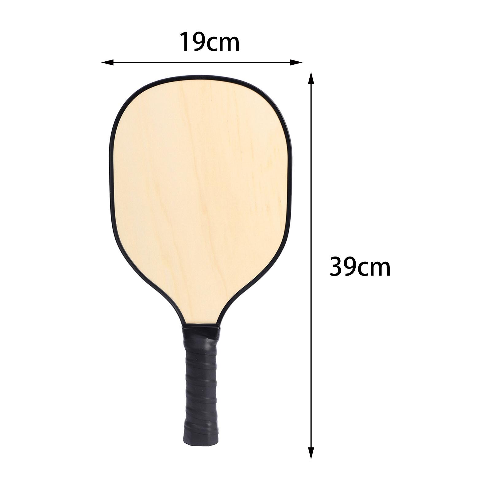 Wood Pickleball Paddles with Comfortable Gripping for Adults Play Practicing
