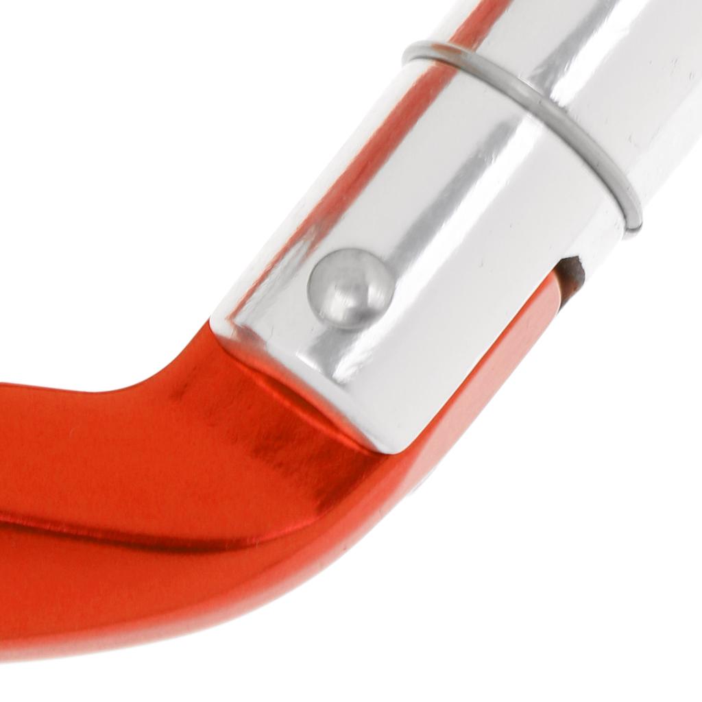 Aluminum D-Ring Carabiner Rock Climbing Screw Locking Karabiners 30KN Red