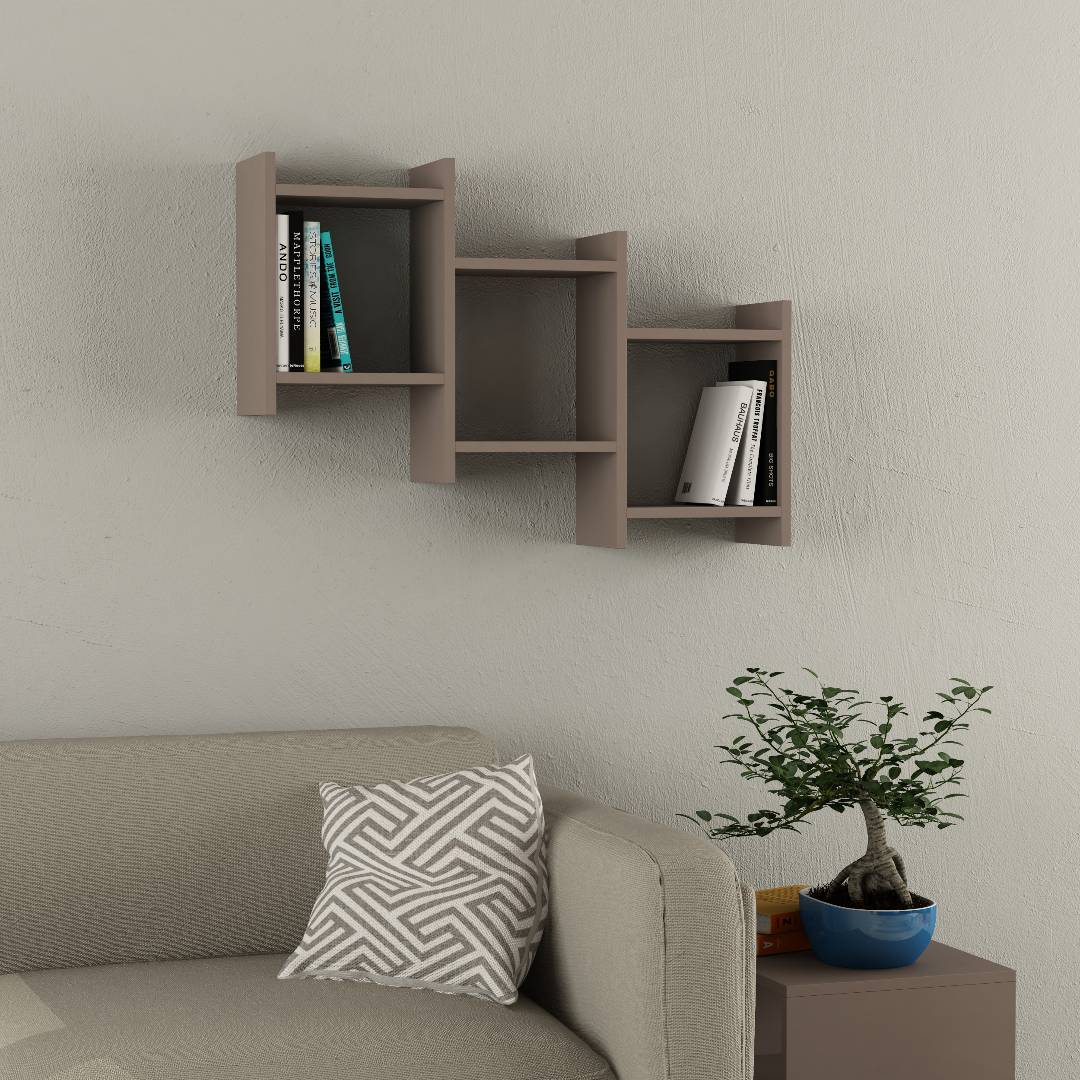 Kệ trang trí gỗ thiết kế mới lạ SMLIFE Wilwood