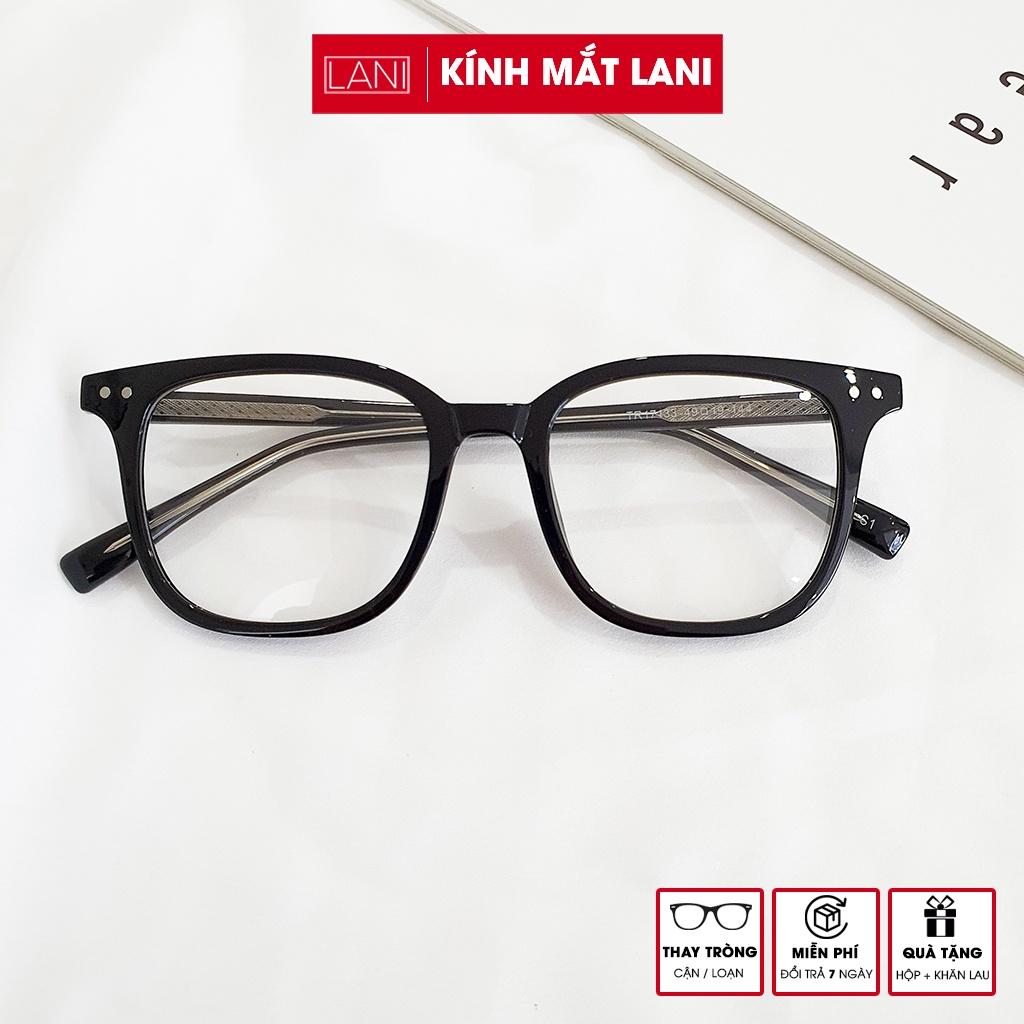 Gọng kính cận Unisex dáng vuông lõi thép cứng cáp siêu bền LANI17034