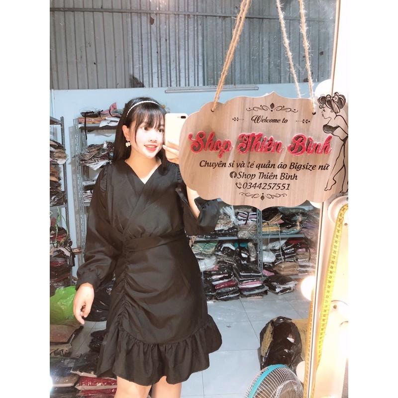 Đầm nhún tay dài