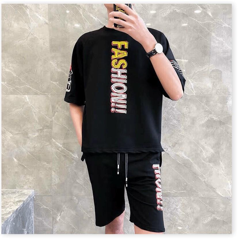 SET BỘ THỂ THAO NAM PHONG CÁCH HỌA TIẾT CÁ TÍNH THUN CO GIẢN 4 CHIỀU THOÁNG MÁT 1HIT1 FASHION