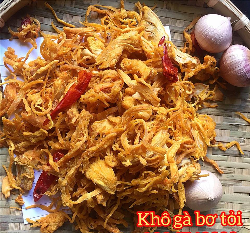 Khô gà bơ tỏi loại đặc biệt thương hiệu Nàng Khô