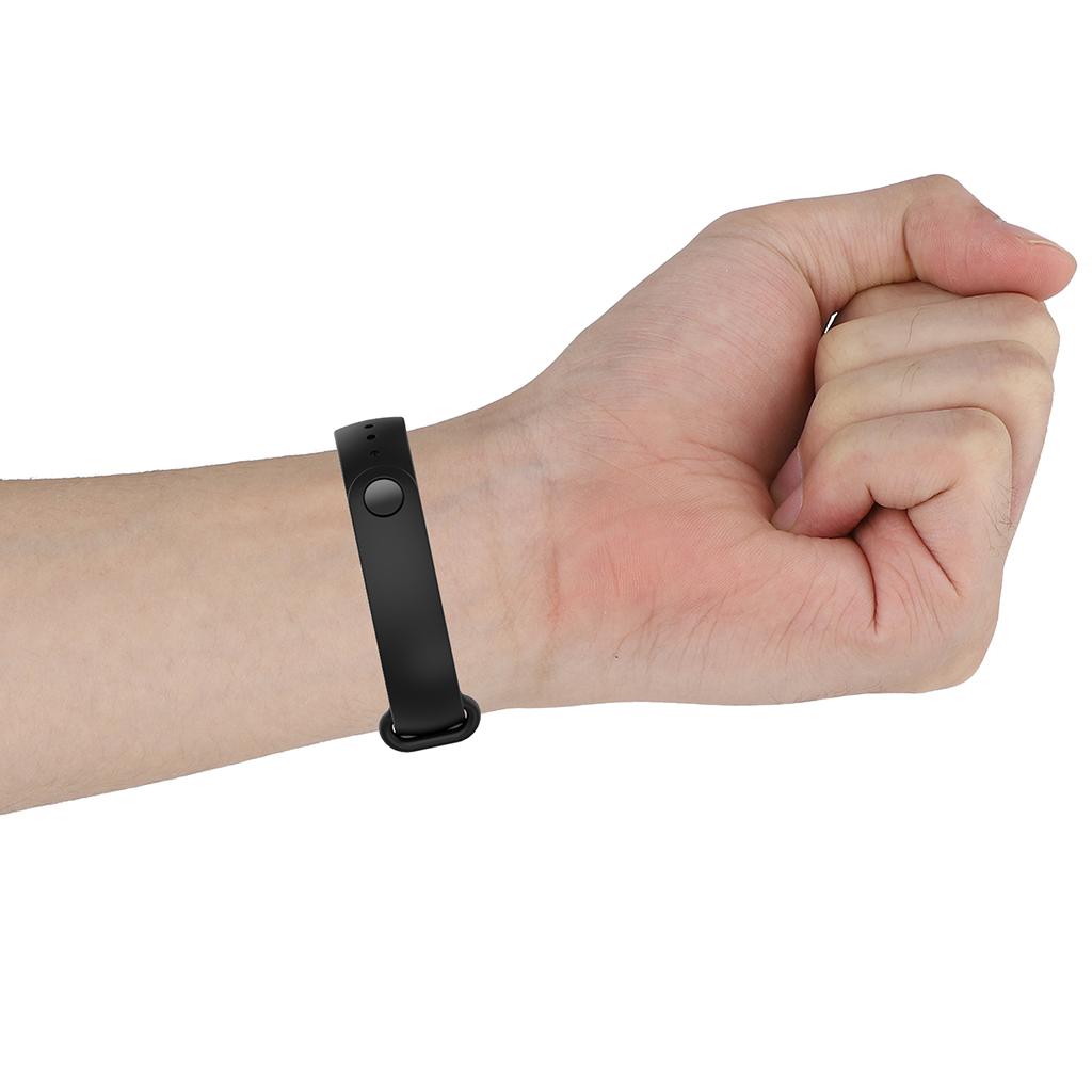 2x Black Replacement Silicone Band Soft Rubber Bracelet for Xiaomi  5