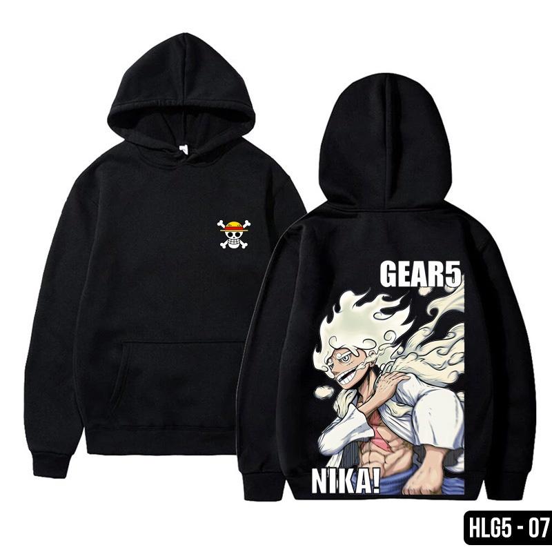 HOT Áo hoodie one piece, áo khoác áo hoodie onepiece in hình luffy gear 5 mẫu mới cực ngầu - Mẫu 6, Mẫu 6