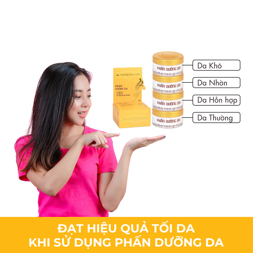 Phấn Dưỡng Da Phấn Nụ Hoàng Cung Nuôi Dưỡng Làn Da Khỏe Mạnh, Sáng Mịn, Se Khít Lỗ Chân Lông Và Ngừa Mụn + Tặng Bông Phấn.