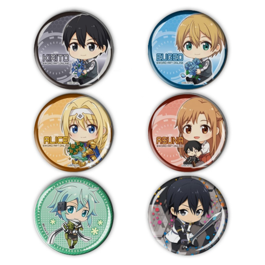 Set 6 Huy hiệu Anime Sword Art Online