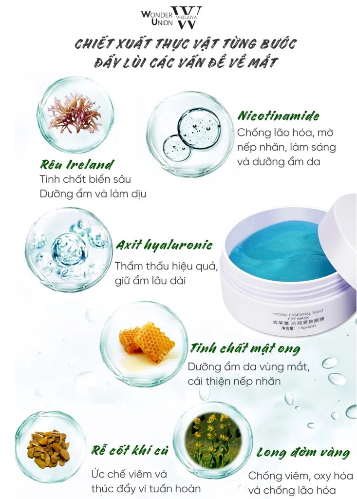 Mặt nạ mắt Weilaiya eyes mask - cải thiện thâm vùng mắt tối ưu