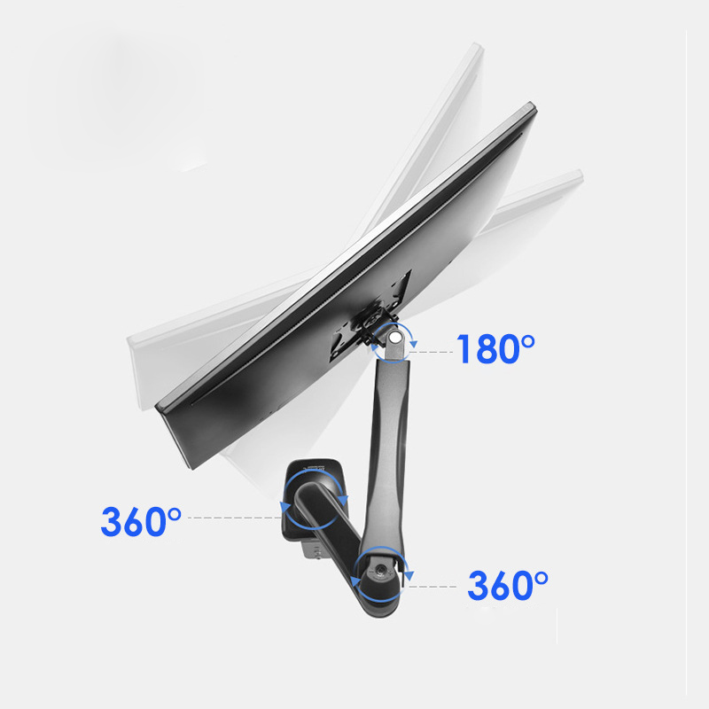 Giá Treo Màn Hình Máy Tính 27inch Lò Xo Khí Nâng Hạ Linh Hoạt Tiện Dụng