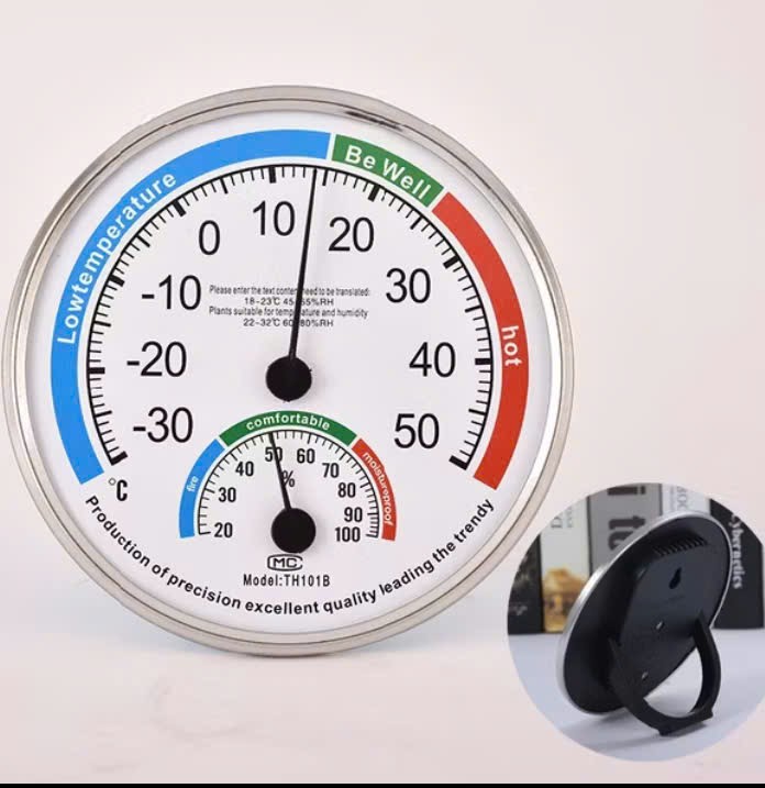đồng hồ đo độ ẩm nhiệt kế cơ học độ chính xác cao