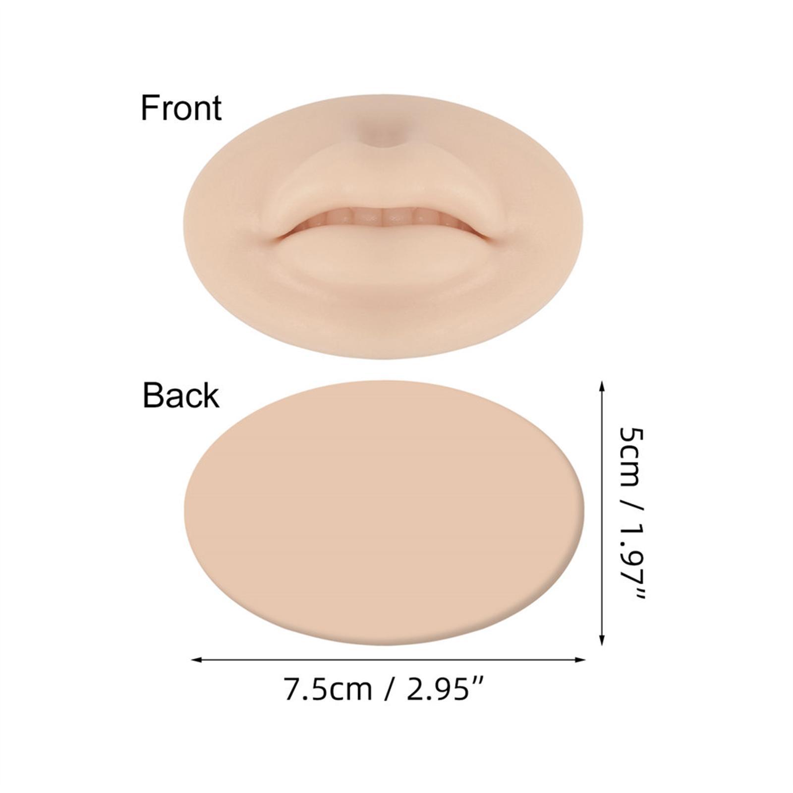 3D Silicone Lip Practice Skin Waterproof for Training Accessories Skin