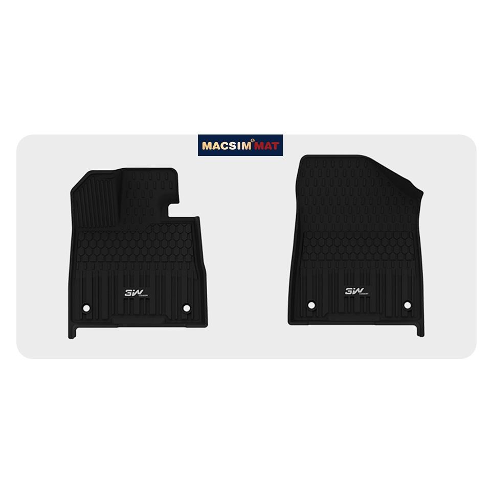 Thảm lót sàn xe ô tô Toyota Sienna 2021 Nhãn hiệu Macsim 3W chất liệu nhựa TPE đúc khuôn cao cấp - màu đen