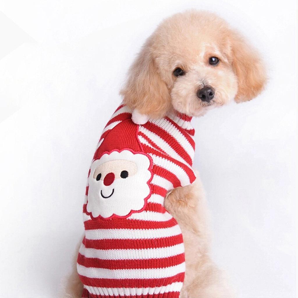 XS/S/M/L Size Pet Dog Winter Warm Sweater Poodle Coat Apparel