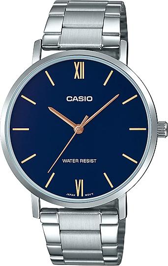 Đồng hồ Casio nam dây thép MTP-VT01D-2BUDF (40mm)