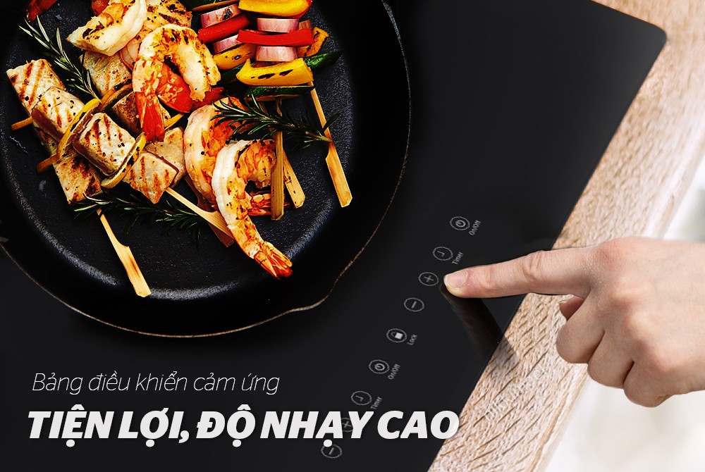 Bếp Đôi Điện Từ Cảm Ứng SHB8100 - Hàng Chính Hãng