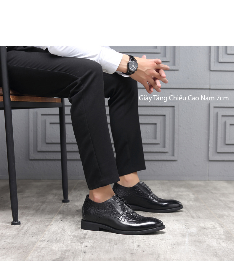 GIÀY TĂNG CHIỀU CAO NAM 7CM CS176