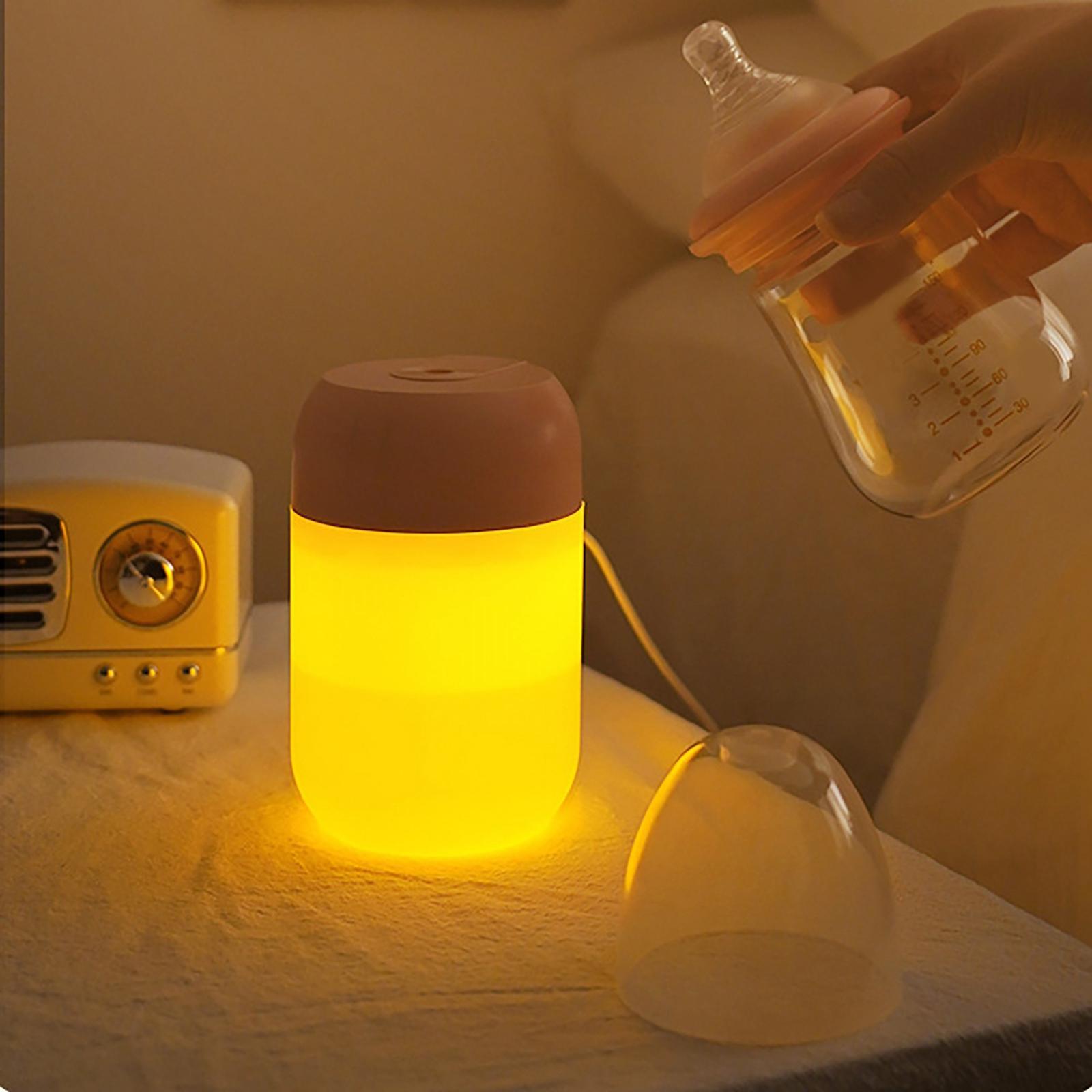 Mini Air Humidifier Night Lamp Cool Mist Single Mouth Aroma Diffuser for Car Auto-Off