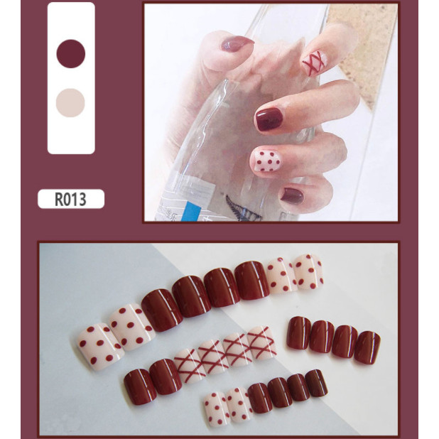 Bộ 24 móng tay giả nail thơi trang