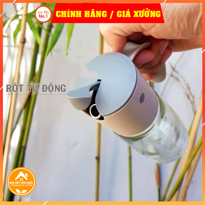 Bình rót dầu Bird Oil Bottle LLG706 300ML nắp tự động đóng mở, có chia vạch