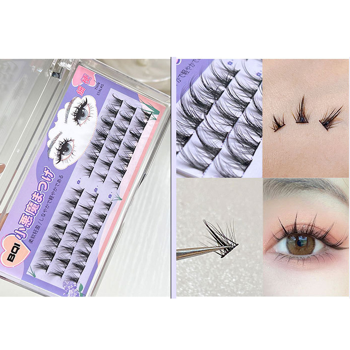 Lông mi giả Eyelash mi giả loại chữ W màu đen tự nhiên