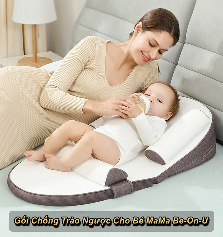 Gối Chống Trào Ngược MaMa Be-On-U Điều Chỉnh Độ Dốc Vô Cấp , Gấp Gọn Du Lịch - Home and Garden