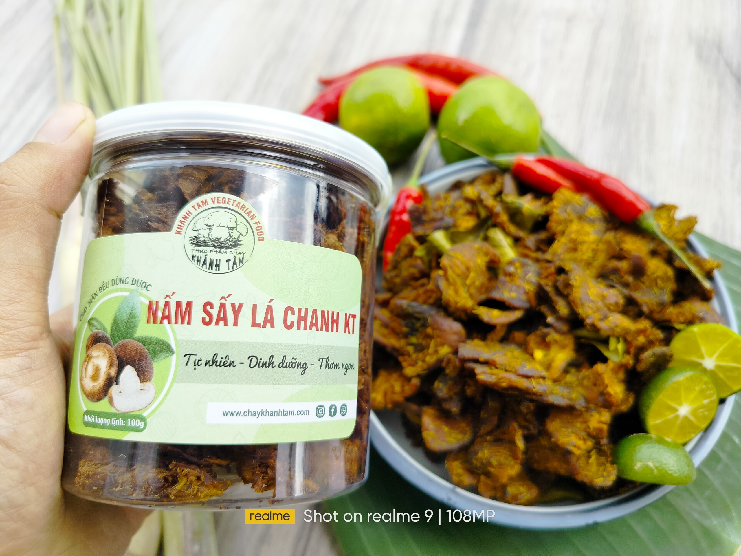 NẤM SẤY LÁ CHANH KT HŨ 100GR