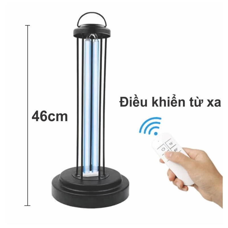 Đèn UV khử trùng Ozone diệt khuẩn không khí - Có remote hẹn giờ