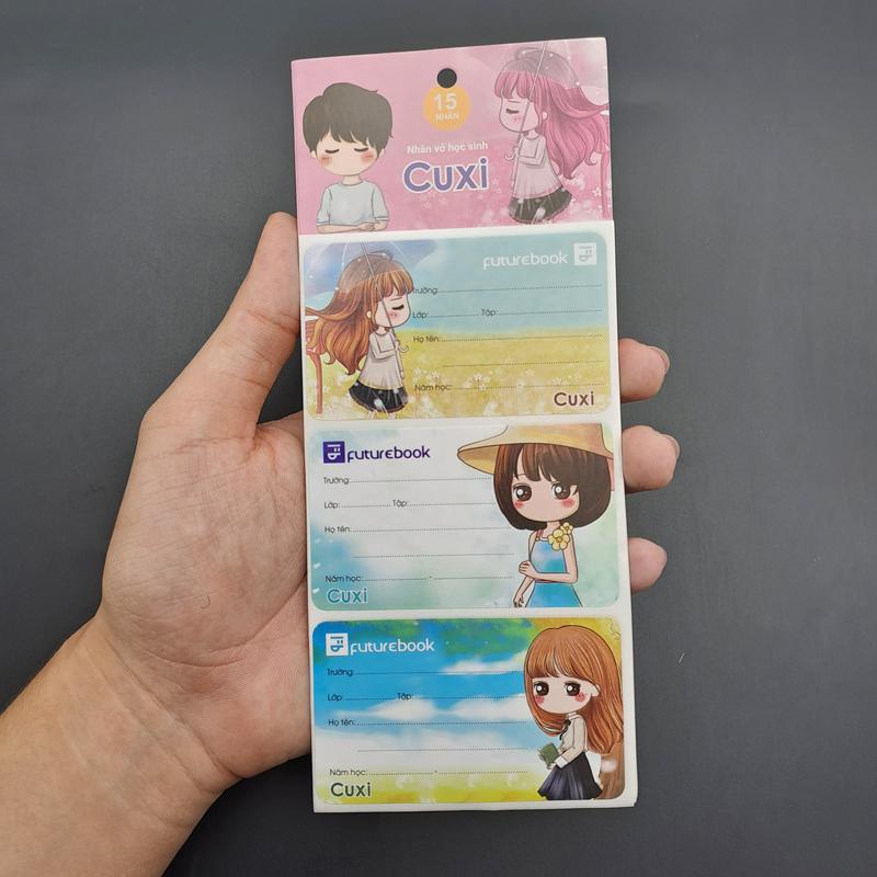 Nhãn Vở Học Sinh Cuxi - futurebook N131 (15 Nhãn)